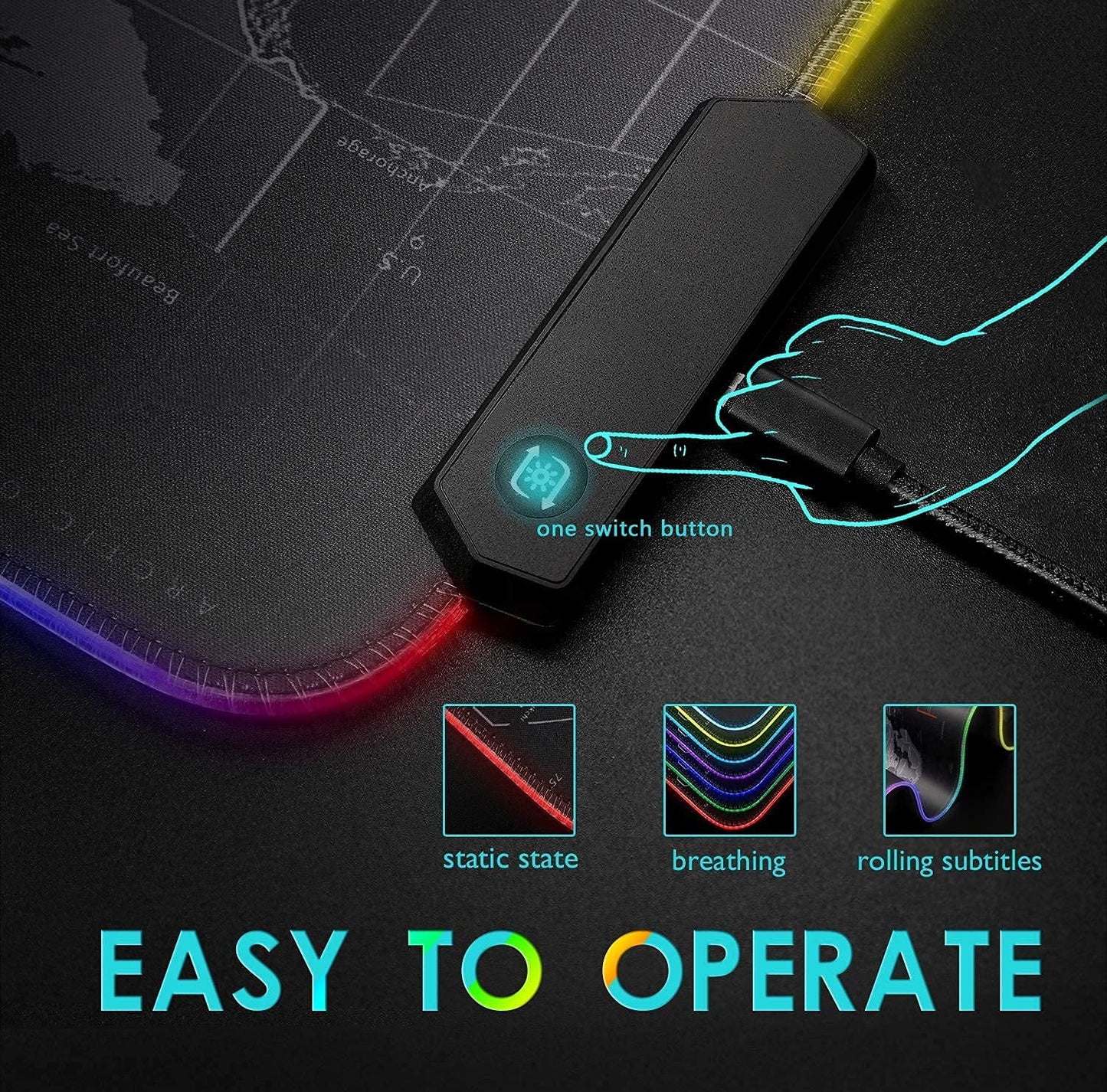 Tapis de souris RGB