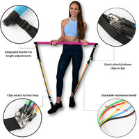 Barre de Pilates SculptHome™ – Kit Portable de Tonification