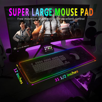 Tapis de souris XXL gamer noir
